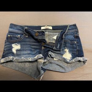 Distressed Hollister Jean shorts